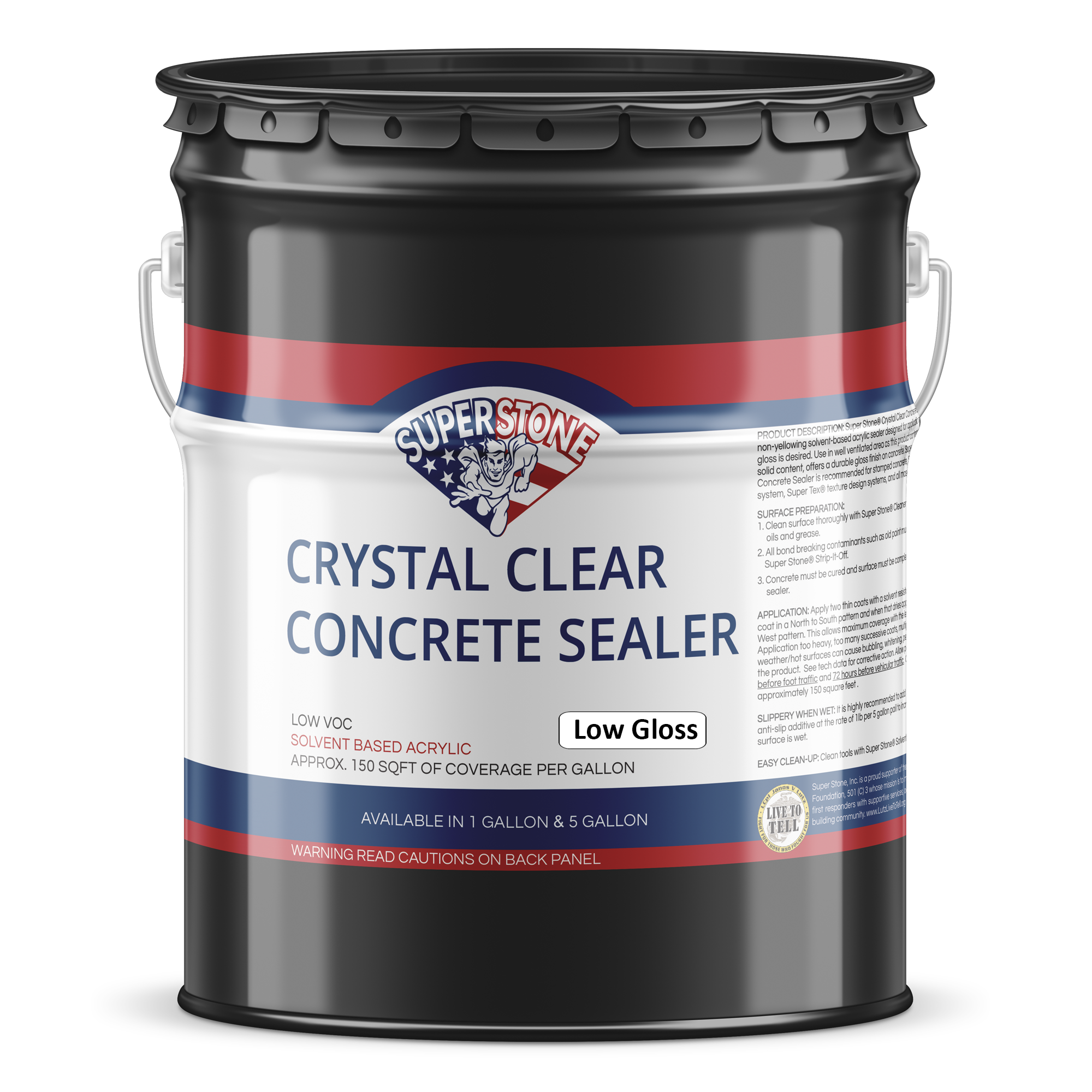 Crystal Clear Low Gloss Sealer 27% Solids – Super Stone, Inc.